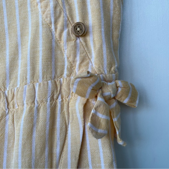 •Haute Hippie• Girls Linen Blend Sleeveless Romper - Size Large (10/12) - Picture 4 of 9